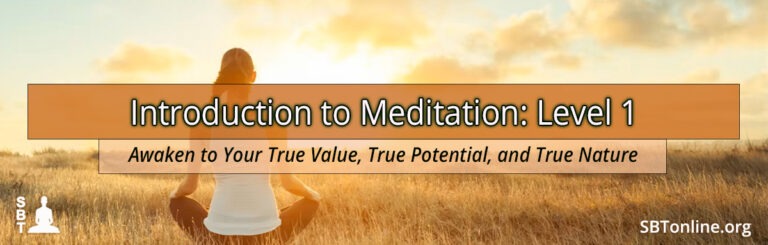 SBT Secular Buddhism, intro to meditation, level 1